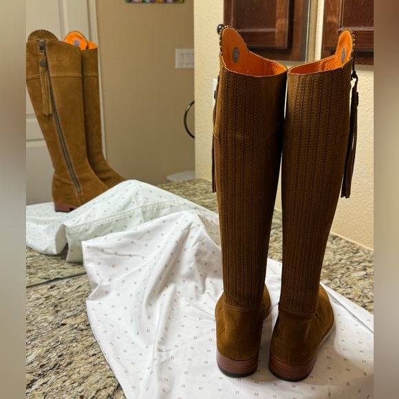 Fairfax and Favor Regina suede riding boots in size 9 1/2 new - Picture 6 of 10